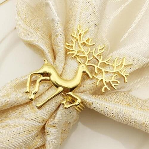 Delicate Useful Dinning Towers Napkin Buckle Cute Napkin Circle Anti-Rust for Home