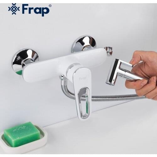 Frap Bidets Brass Toilet Spray Faucet Hand Held Bidet Faucet Bidet Set Sprayer Gun Toilet Spray For Bathroom Self Cleaning F2049
