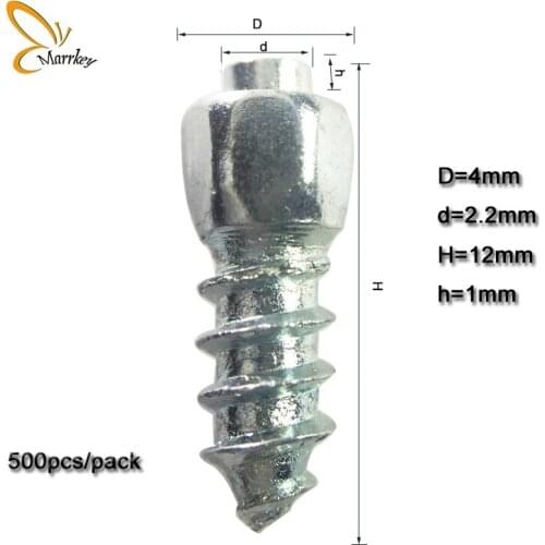 Marrkey Screw-In Studs/Tires Studs/Ice Stud/Spikes for Tires/Snow Chains for ATV/Mini-Tractors/Motorcycle/Bicycle/Footwear500pcs