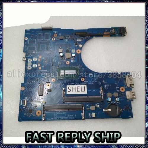 SHELI For Dell Inspiron 15 5458 5558 5758 Motherboard with I5-5250U processor LA-B843P CN-0XCFXD 0XCFXD XCFXD 100% TESTED OK