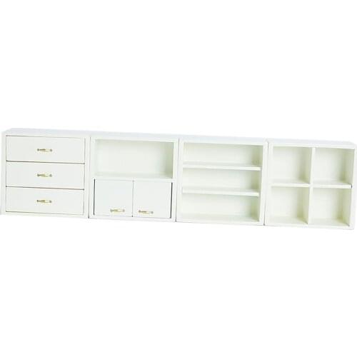 Miniature Dollhouse Display Cabinet Drawer Can Open Realistic Miniature Cupboard Dollhouse for Kids Play Toy Countertop Bedroom