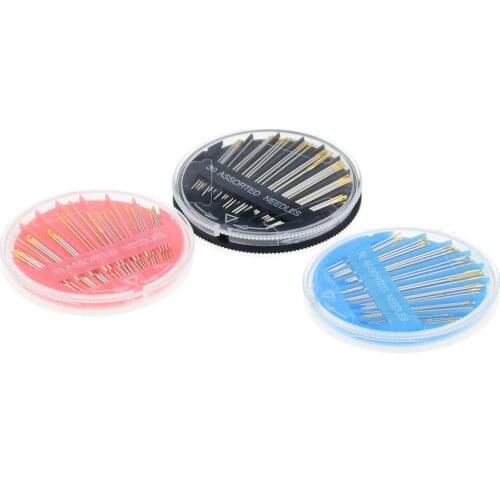 30 pcs Hand sewing needles plate Sewing needle set accessories Gold tail needle box needle