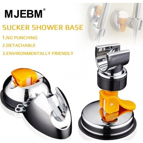 No Need To Punch Shower Head HandsetBase Suction Tray Type Adjustable Shower Bracket For Bathroom Accessory