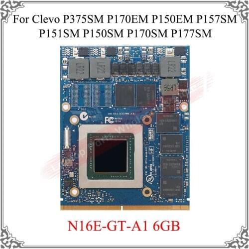 Original N16E-GT-A1 GTX970M 6GB Graphics Card For Clevo P375SM P170EM P150EM P157SM P151SM P150SM M15X M17X M18X Video Card
