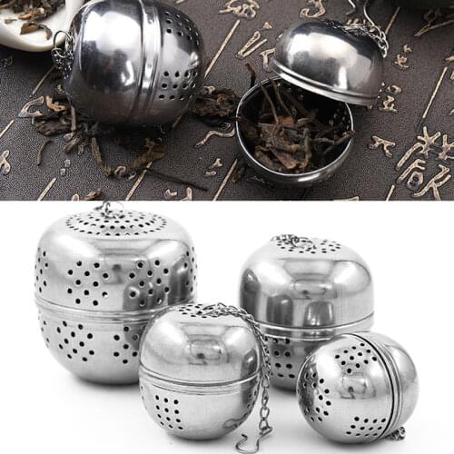 Durable Filter Hook Tea Leak Stainless Steel Ball Strainer Home Convenient Kitchen Tools Tea Infuser Wholesale Hot Sale