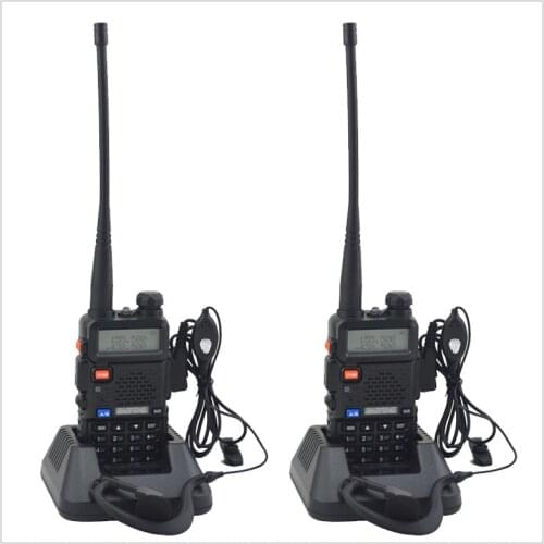 2PCS/Lot baofeng dualband UV-5R walkie talkie radio dual display 136-174/400-520mHZ two way radio with free earpiece BF-UV5R