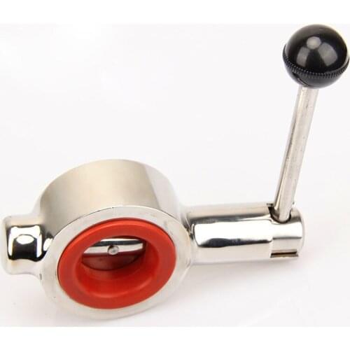 Stainless Steel SS304 Sanitary Flange Butterfly Valve DN25/DN32/DN40/DN50/DN65 Homebrew