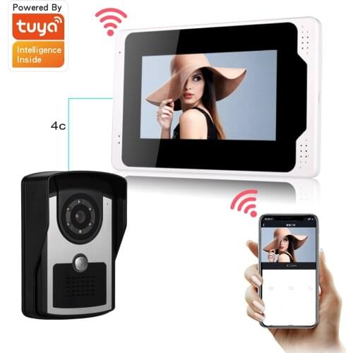 7 inch Video Intercom System For Home Apartment Video Doorbell 1080P AHD Tuya Smart WiFi APP Remote Unlock Access Control System
