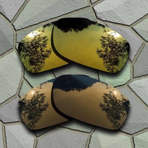 Yellow Golden&Bronze Copper Sunglasses Polarized Replacement Lenses for Oakley Fives Squared