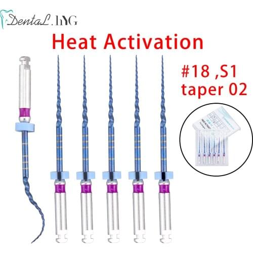 21mm/25mm S1 Dental Endodontic Blue Files Heat Activation Bendable Engine Use 6pcs/pack Dental Root Canal Files Tools Accessory