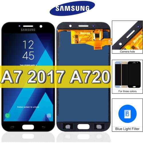 TFT A720 LCD For Samsung Galaxy A7 2017 Display Touch Screen Digitizer Assembly Replacement For Samsung A720F A720M SM-A720F