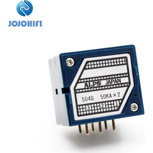 1pcs ALPS Universal 27 Type 50KA Round Shaft 50KA HIFI Fever Volume Potentiometer Switch