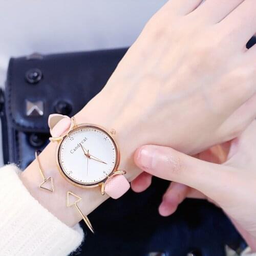 Womens Watch Fashion Girl Student Korean Style Very Simple and Elegant Fashion Hipster All-Match Mori Girl Line Ladies Watch