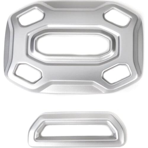 Car Front and Middle Reading Light Lamp Cover Bezel Styling For Jeep JT Gladiator 2018 Up Interior ABS Car Accessory