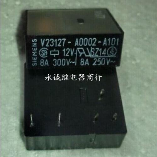 Free shipping lot (5pieces/lot) V23127-A0002-A101 8A 12VDC Power Relay original New