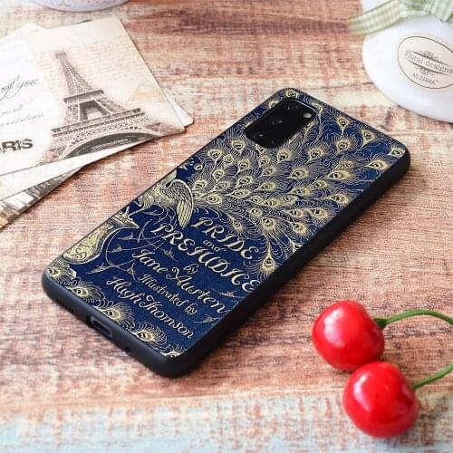 For Samsung Galaxy Pride And Prejudice Peacock Edition Book Cover Soft TPU border Samsung Galaxy Case