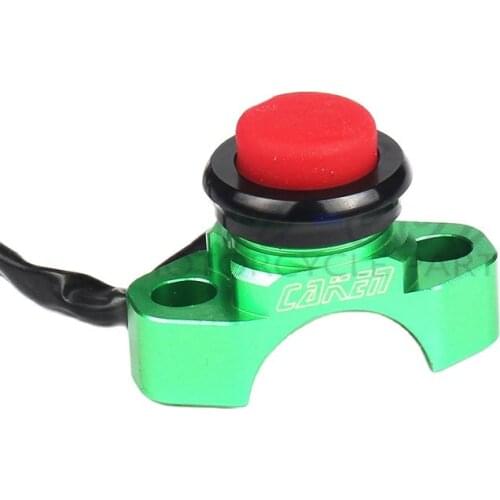 CNC BILLET UNIVERSAL ENGINE STOP START KILL SWITCH BUTTON For KX65 KX85 KX125 KX250 KXF250 KXF450 KLX200 KLX250 KLX450 Motocross