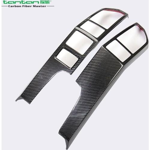 Interior Accessories Car Dashboard Outlet Frame Instrument Panel Sticky For Ford F150 Raptor Real Carbon Fiber