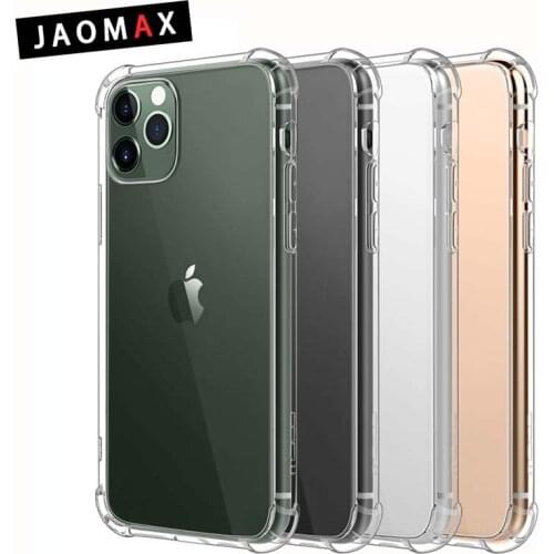 Jaomax Anti-knock Transparent Soft TPU Silicone Phone Case For iPhone 11 Pro Max XR Xs Max Shockproof Cover For 6s 7 8 Plus