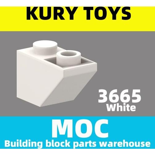 Kury Toys DIY MOC For 3665 Building block parts For Slope, Inverted 45 2 x 1 For Slope