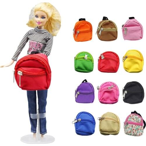 The Mini Doll Bag Accssories Backpack for Barbies Doll for BJD 1/6 Blythes Doll Best Gift