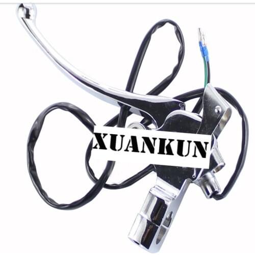 XUANKUN Motorcycle Left Brake Handle Left Mirror Seat Electric Car Left Brake Handle Brake Horn