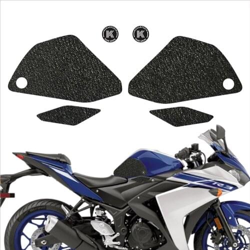 Motorcycle fuel tank pad tank grip protection sticker knee grip side applique for YAMAHA 2015-2018 YZF-R3 YZF-R25 yzf r3 r25