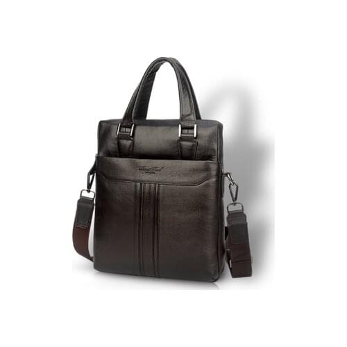 Male Shoulder Bags Genuine Leather Briefcase Business Handbag Men Office Laptop Bag Messenger Bags for Men Tote Purse