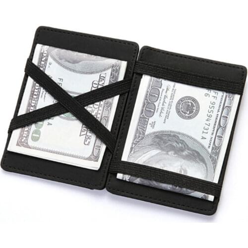 Men Super Slim Leather Wallet Mini Credit Card Purse Card Holders Money coin Wallet Thin Small With Zipper Short Carteira Hombre