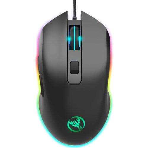 Gaming Mouse LED Computer Mouse Gamer Ergonomic 7 Buttons 6400DPI USB PC Mice For PC Laptop Games Wired Mouse In Stock