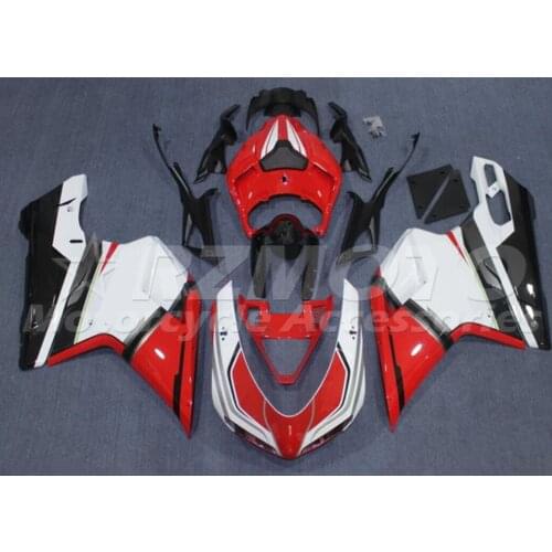 New ABS Motorcycle Fairing kit Fit For Ducati 848 evo 1098 1198 2007 2008 2009 2010 2011 2012 Custom White Red Cool