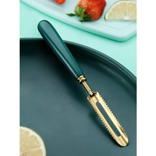 Peeler kitchen peeler fruit peeler stainless steel potato peeler emerald Nordic melon and fruit knife