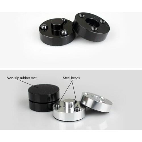 Aluminum Alloy Anti-shock Feet Pad Stereo Speakers Amplifier Player Chassis Steel Beads Vibration Absorption Stand U1JA