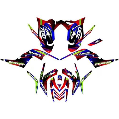 1044 Motorcycle Team Graphic & Backgrounds Decal Sticker Kits for YAMAHA RAPTOR 700R 2006 2007 2008 2009 2010 2011 2012