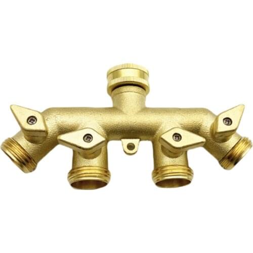 Garden Hose Splitter 4 Way Tap Hose Connectors Water Distributor Switch Valve Garden Water Connectors Watering Irrigation