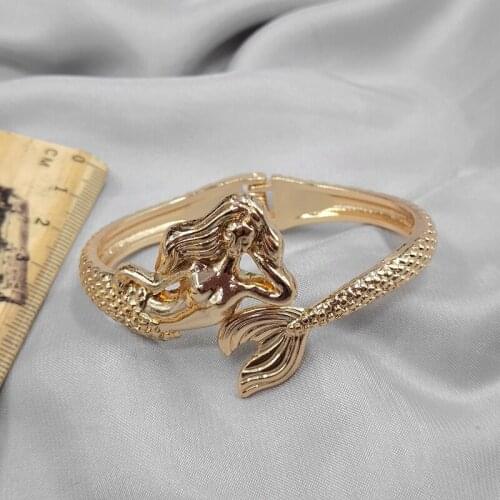 With Qingdao jewelry earring personality joker fashion network red restoring ancient ways people mermaid bracelet D69