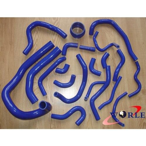 FOR Toyota Supra MK3 MA70 7MGE/7MGTE/7M-GT 1986-1992 1987 1988 Silicone Hose Kit BLUE