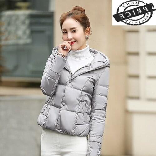Light Winter Ultra Down Jacket Women 20% Duck Down Coat Hooded Jackets Warm Slim Coat Female Parka Solid Clothes LWL105a