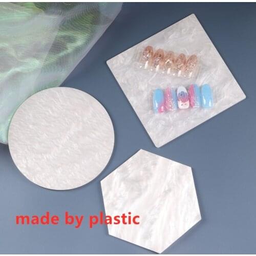 TSZS 1Pcs/Lot Japanese Nail Art Display Board Palette White Pattern photo Nail Tray Manicure tools