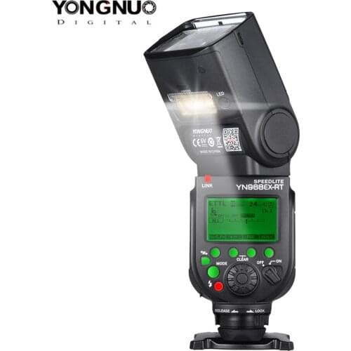 YONGNUO YN968EX-RT Flash Speedlite High-speed Sync TTL Wireless with LED Light for Canon 5DIII 6D 7DII 60D 1100D 1200D 1000D700D