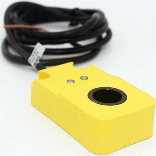 Yellow 15mm Hole DC 6-36V 3 Wire NPN N/O HX-DGS-15N Inductive Ring Proximity Sensor Switch For Metal Screw Spring