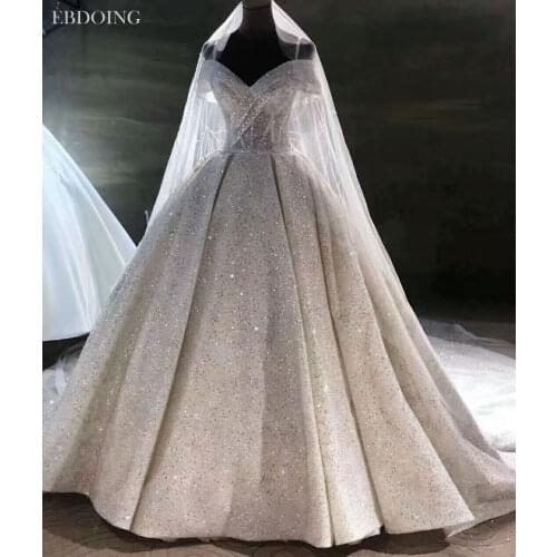 Vestidos De Novia Luxury Ball Gown Wedding Dress Sweetheart Neckline Short Sleeves Lace UP Plus Size Wedding Grow Bride Dress