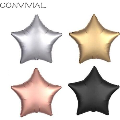 18inch Gold Metal Foil Star Balloons Party Wedding Decoration Helium Balloons Star Happy Birthday Baby Shower Party Supplies