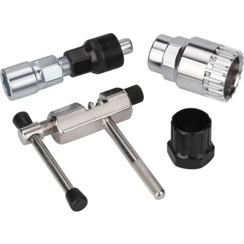 4Pcs Bicycle Repair Tool Set Chain Cutter Cotterless Remover Bearing Remover Bicycle Repair Tool Tire Puncture Countermeasures