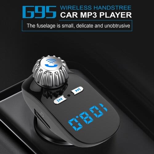 Car FM Transmitter Bluetooth Receiver Handsfree Wireless Radio Adapter USB Charger MP3 Music Player Voltage Detection