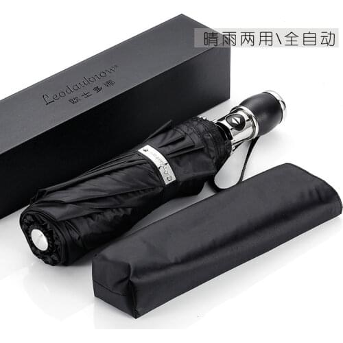 Big Fully Automatic Umbrella Rain Women 10K Windproof Umbrella Sun Clear Rain Umbrellas Men Kids Business Paraplu Gift Box SY220