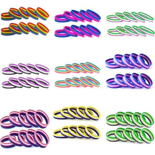 Bracelet LGBT Pride Transgender Gender Fluid Aromantic Genderqueer Pansexual Bisexual Asexual Nonbinary