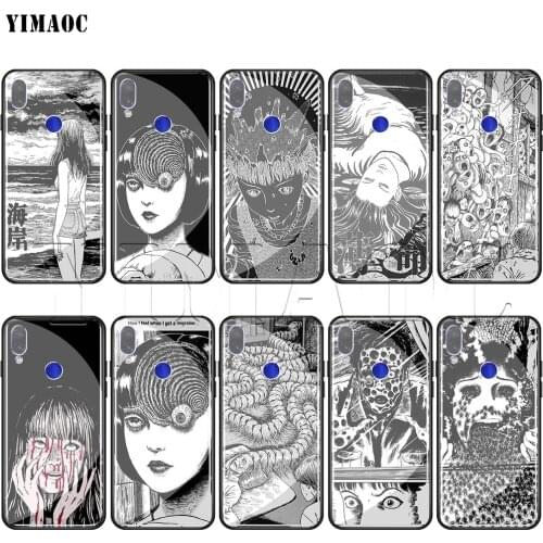 YIMAOC Junji Ito Tees Horror Tempered Glass Case for xiaomi redmi note 4X 5 6 7 Pro 6A 8 9 A1 A2 Pocophone F1