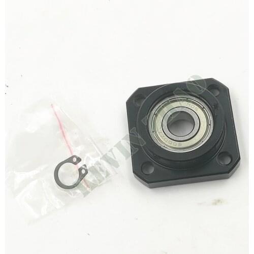 FF12 fixed end support seat bearing inner diameter 10mm for ballscrew support CNC XYZ 1pcs