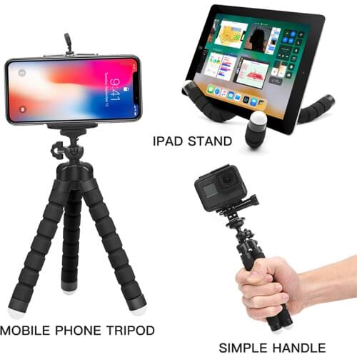 Mobile Phone Holder Flexible Octopus Tripod For Camera Selfie Stand Monopod Support Photo Remote Control Tripod for Phone iPhone